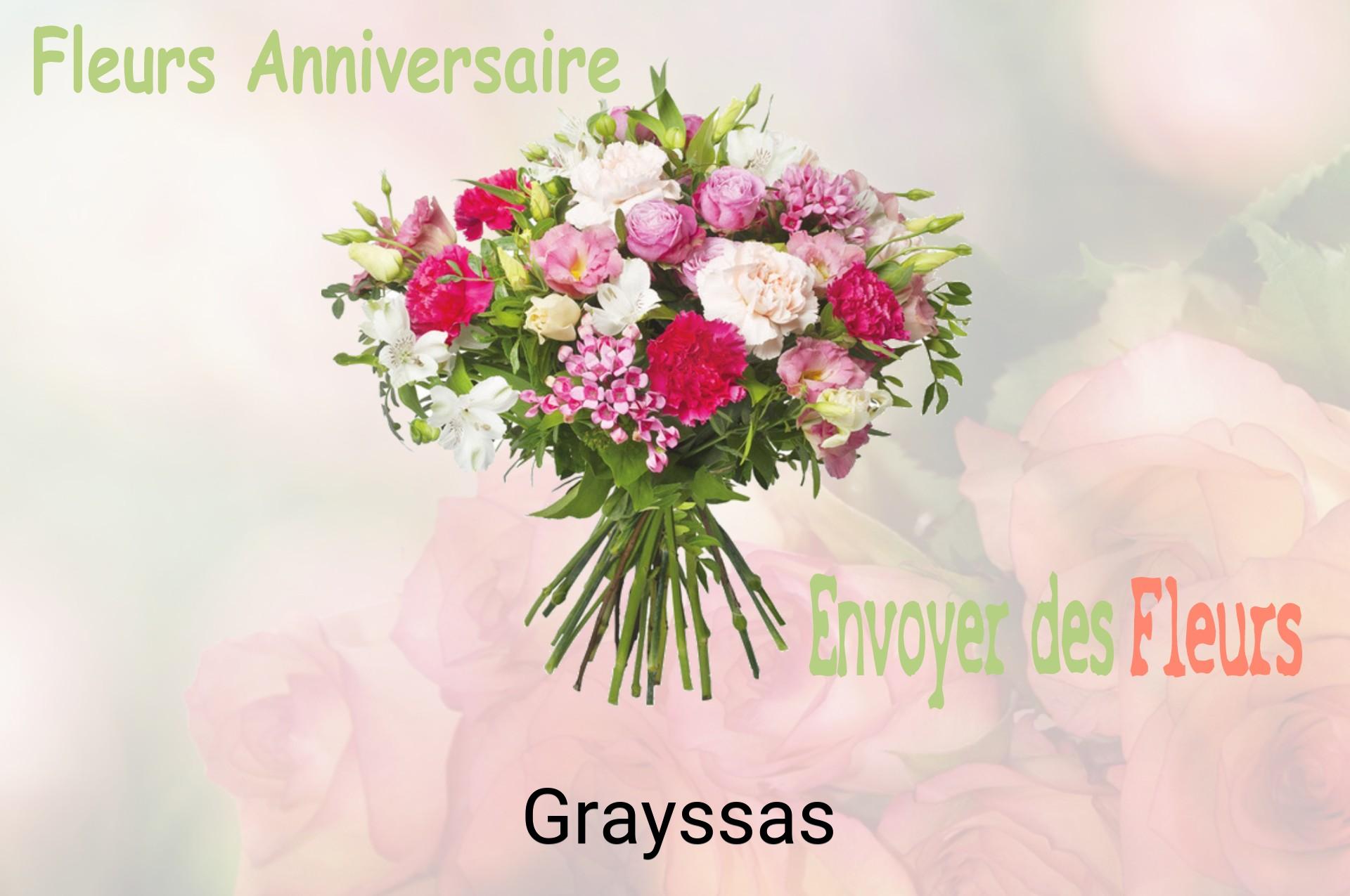 Bouquet de fleurs d’anniversaire livré à Grayssas